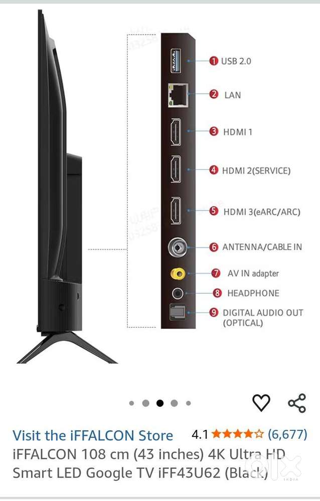 TCL IFFALCON 43 INCH 4K ULTRA HD