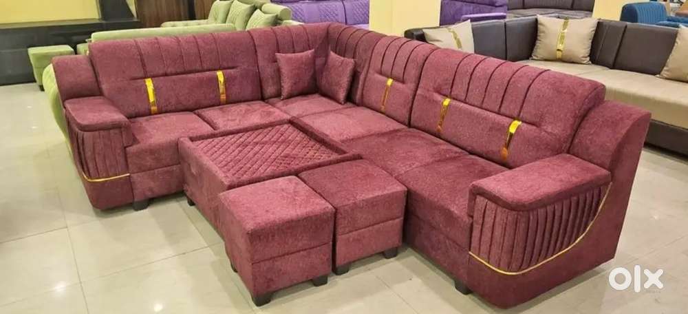 Simple and unique l shape sofa