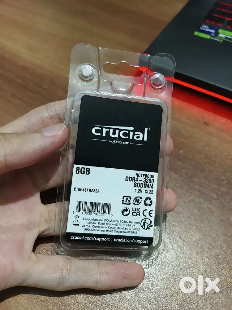 Crucial RAM 8GB DDR4 3200MHz