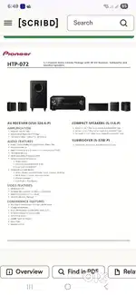 PIONEER AV RECIVER VSX 324
