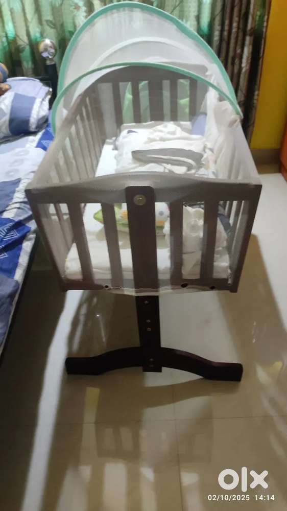 Wooden baby craddle