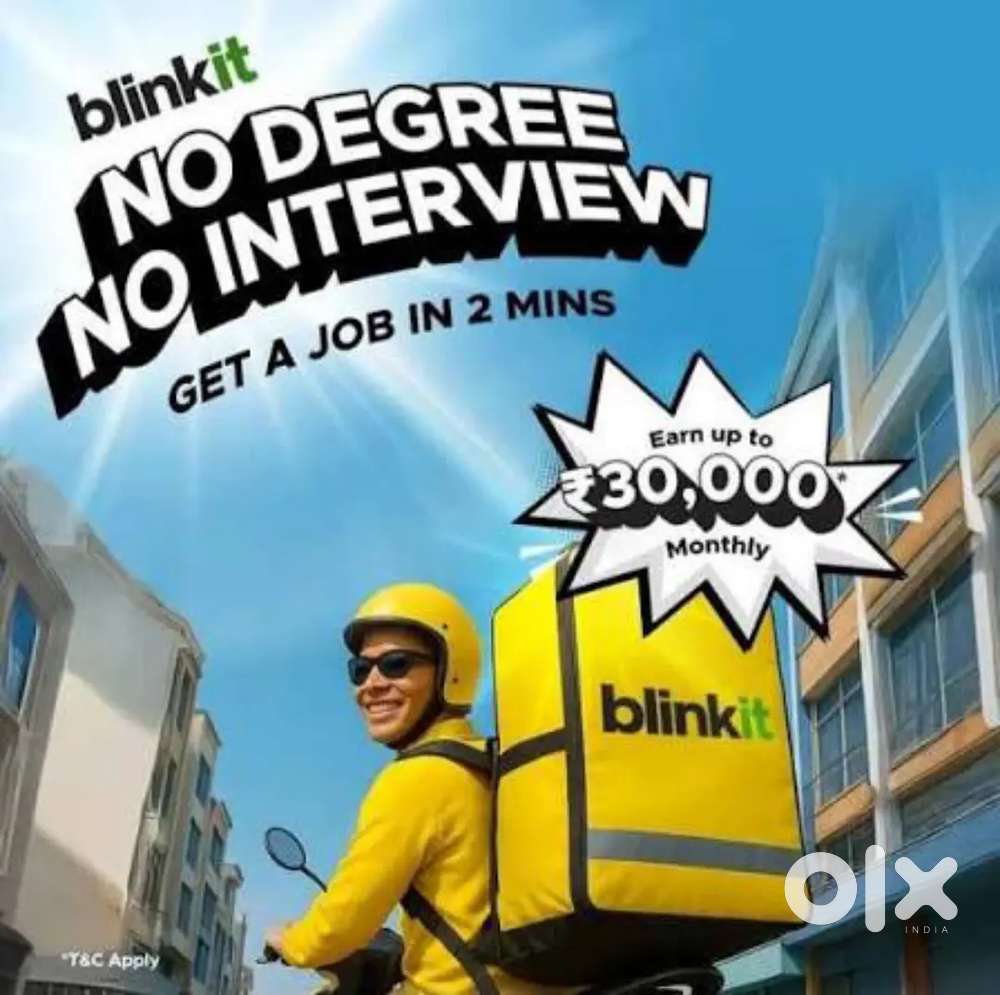 BLINKIT GROCERY DELIVERY PARTNER JOBS