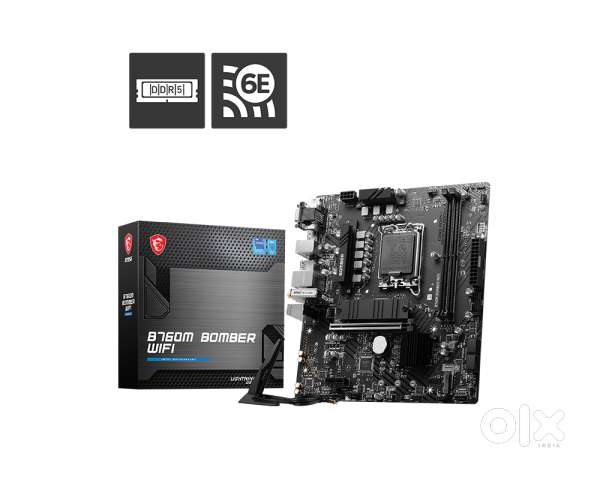 Msi b760m bomber wifi motherboard with 2 years warranty