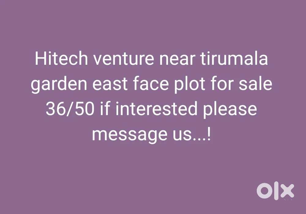 Plot for sale at hitech venture near tirumala garden