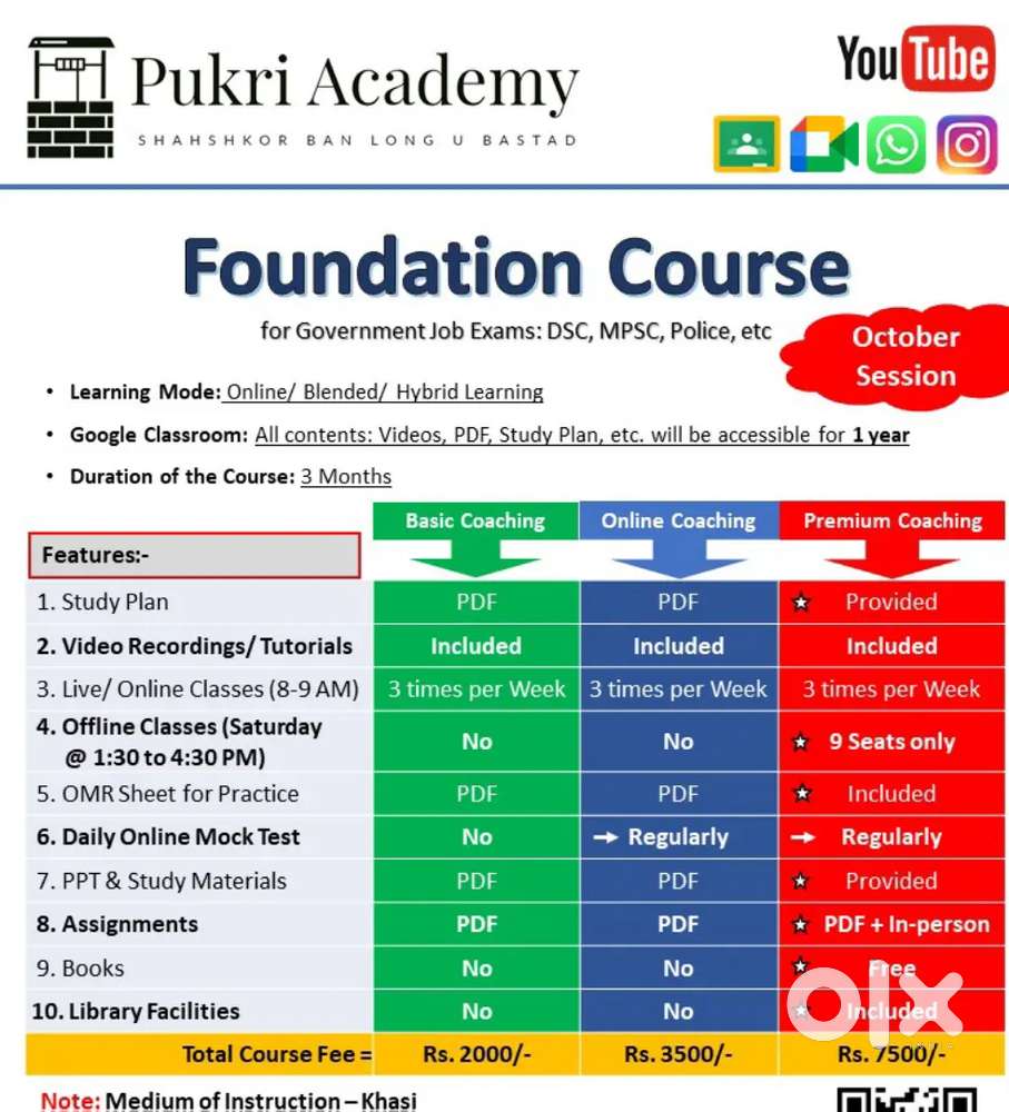Online Coaching for MPSC and DSC