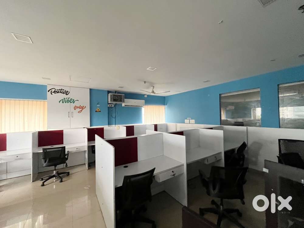 Kakkanad 45 Seater 2000 Sqft Furnished AC Office space for rent