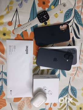 Iphone 16 matt black , watch 7 gps, airpods pro 2