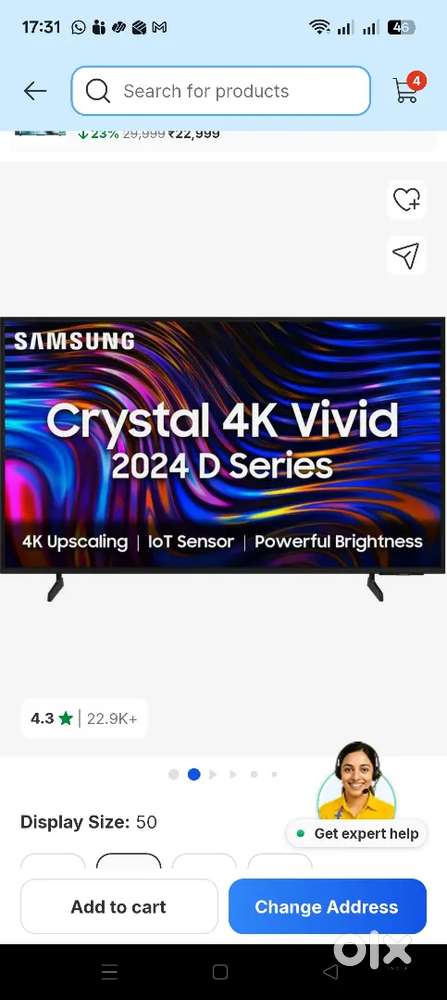 Samsung 50inch LED TV (1year old)