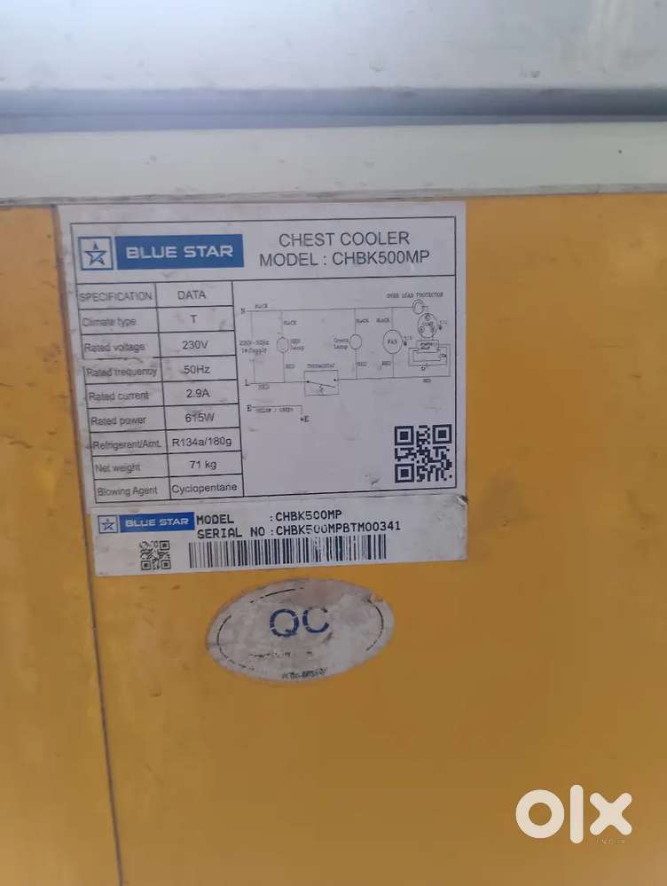 BlUE STAR CHBK500MP DEEP FRIDGE
