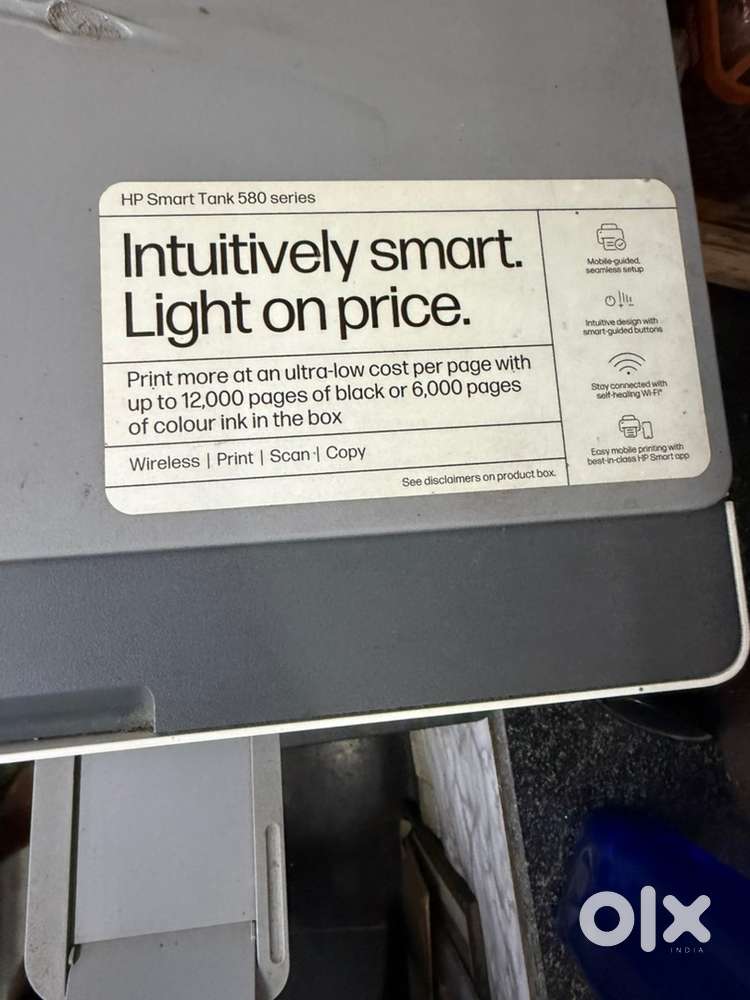 Hp smart tank 580 for sell 1 year old
