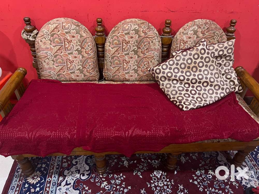 The teak wood sofa three in one seater unique design