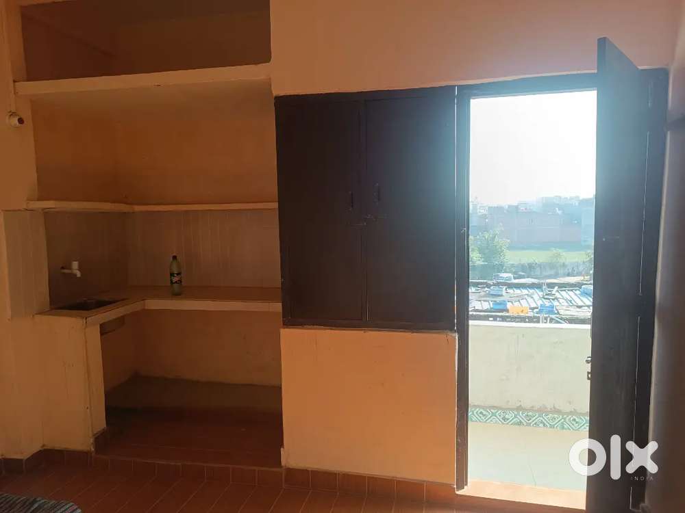 One room with kitchen for rent.