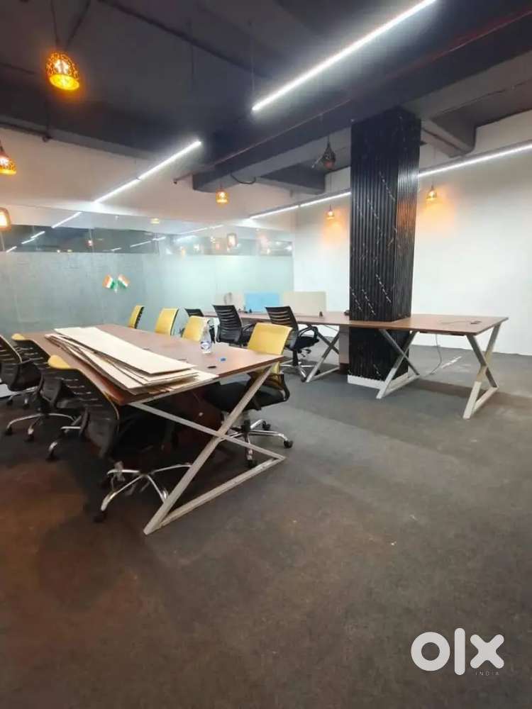 2Director Cabin,18Workstation.Fully Furnished Office Space For Rent.