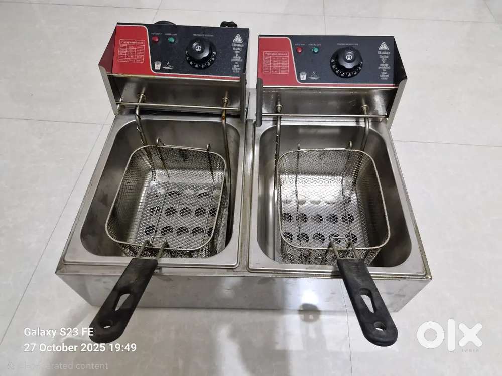 DOUBLE DEEP OIL FRYER 12 LITRE