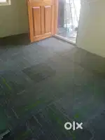 Office floor mat. Office workstation. Glass partition. Almuniam Work