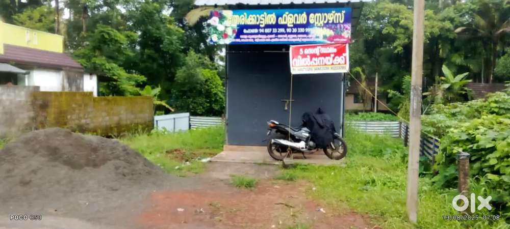5 cent plot for sale opposite to village office thycattussery.