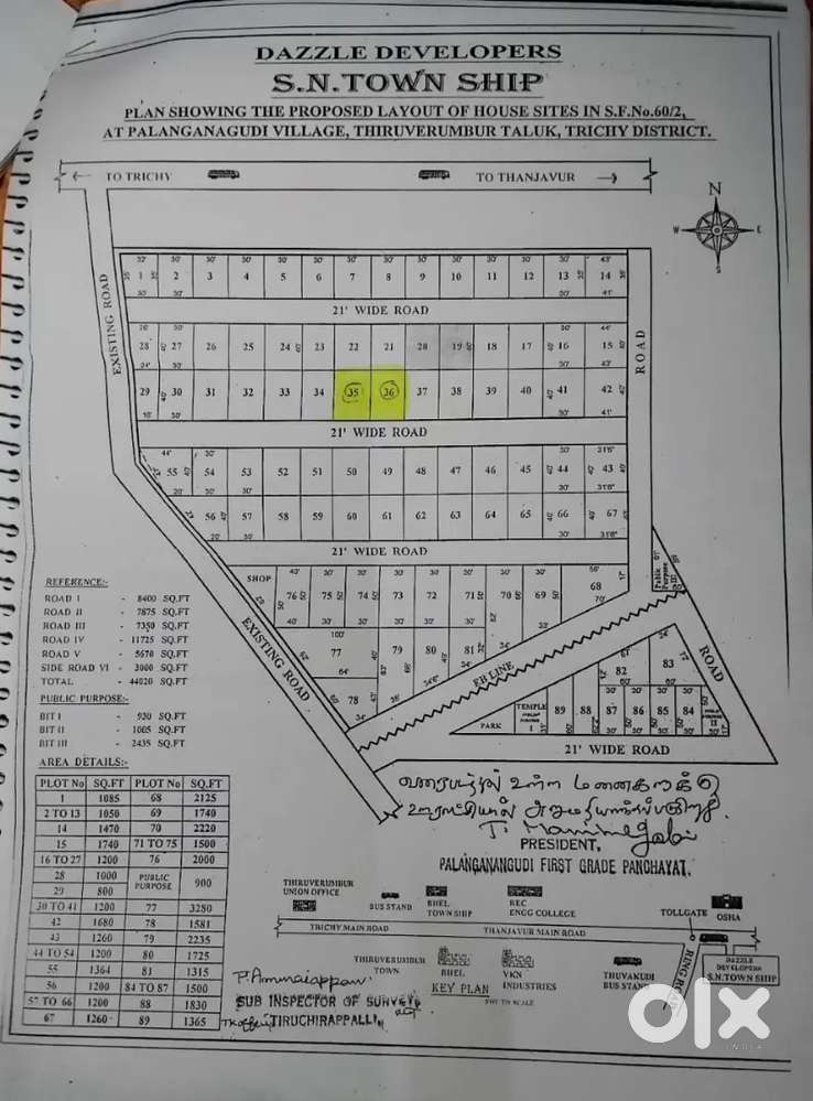Plot sale near toll plaza