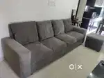 Sofa 4 seater with a puffy