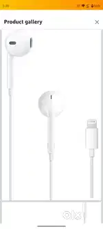 Apple original earpods lighting connector