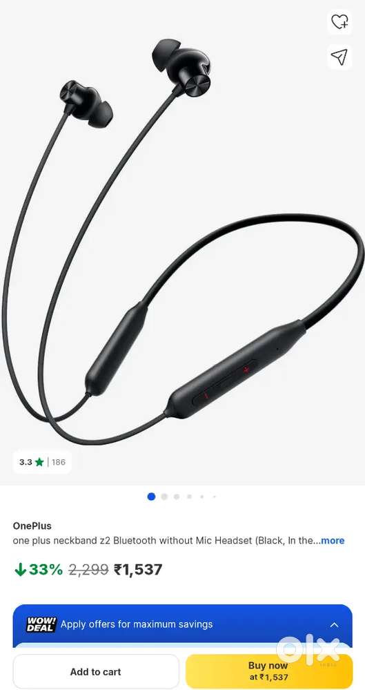 OnePlus neckband z2pro bluetooth