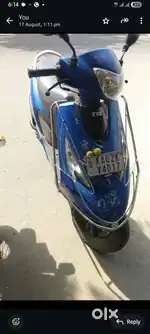 TVS ZEST MATTE BLUE BS6