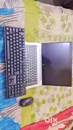 Hp laptop silver colour(Keyboard and mouse is free)