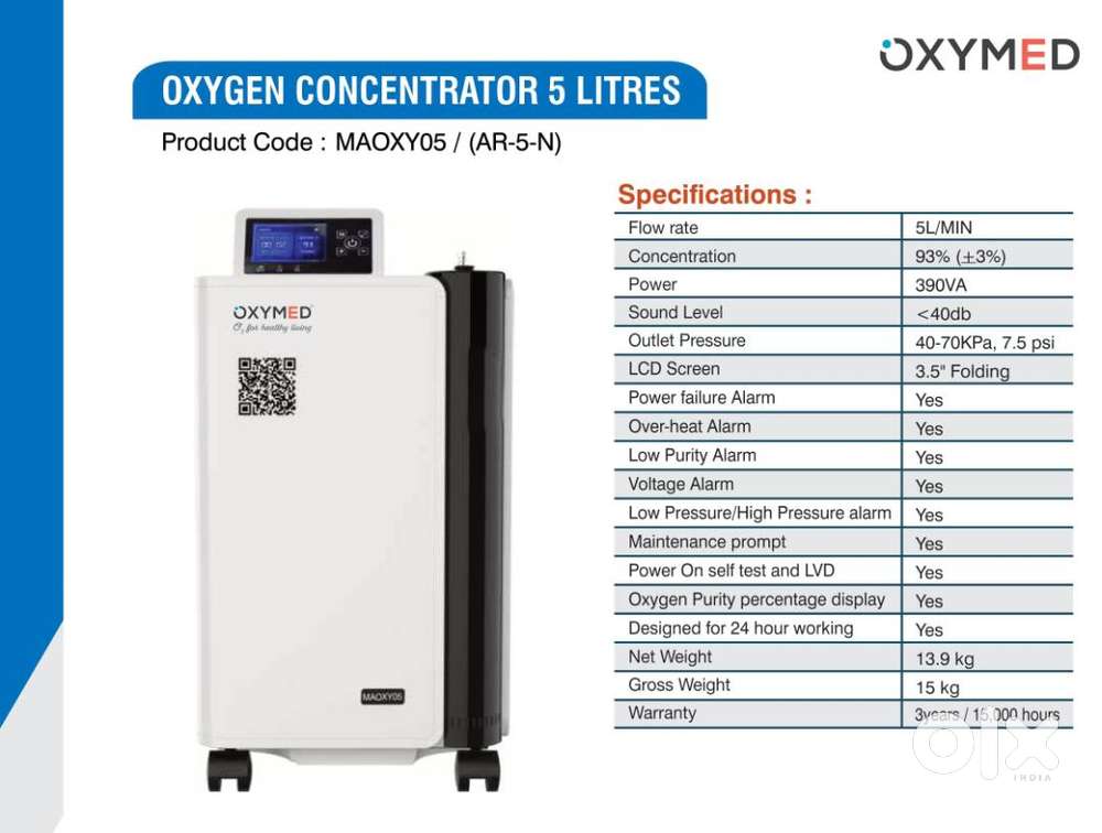 oxygen concentrator machine 3yr wrnty malappuram manjeri perinthalmann