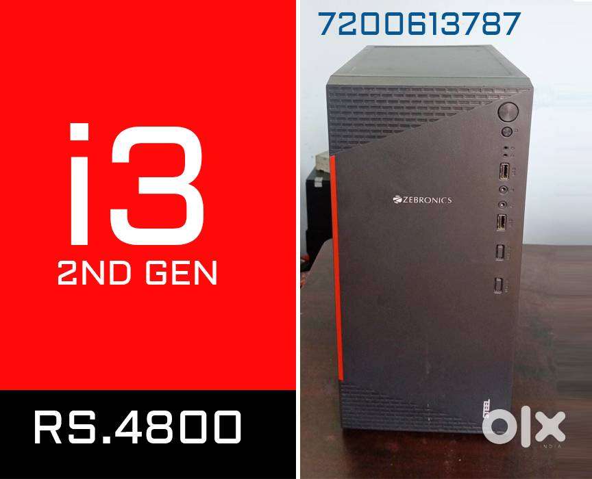 CPU  WARRANTY - 6 MONTH  INTEL i3 2nd GEN  8gb ram  computer pc
