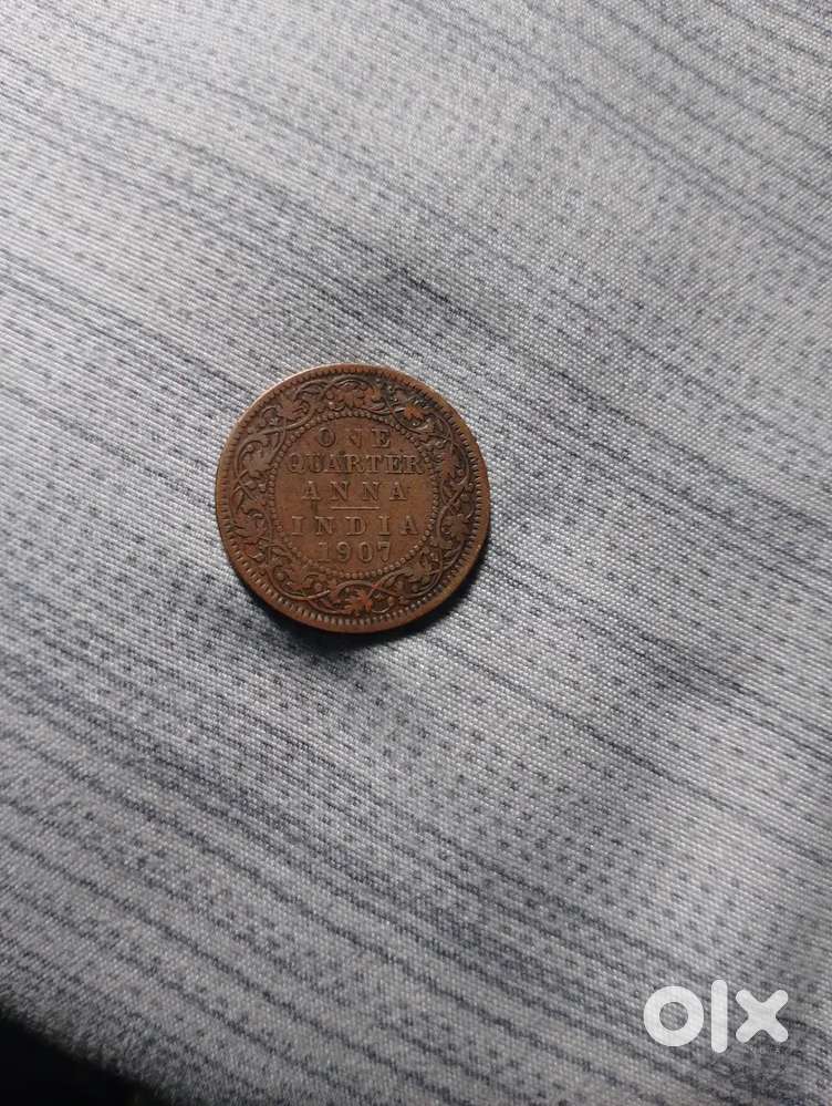 One Quarter Anna India 1907