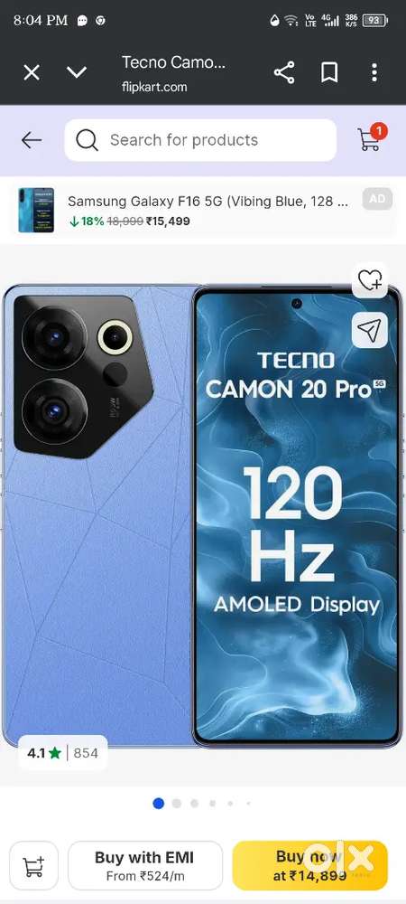 Tecno camon 20 pro 5g