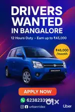 Drivers Wanted in Bangalore
