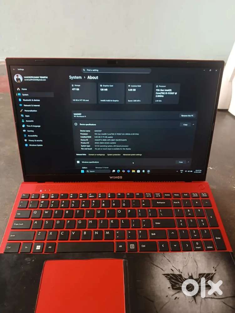 WINGS NUVOBOOK V1 I5 11TH GENERATION 8GB RAM 512GB SSD