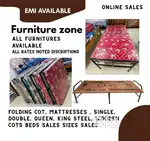 Furniture Zone - Cute Model available Folding Cots Beds Mattress