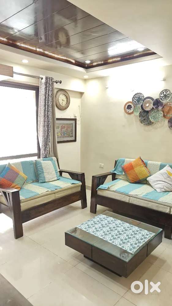 Rangoli Garden Flat 3 bhk Fully Furnished For Family Garden Facing