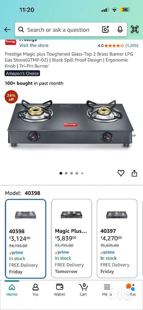 Prestige Gas Stove for Rs. 2500 ( Negotiable)