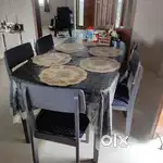 6 seater dining table set - 4 months old.
