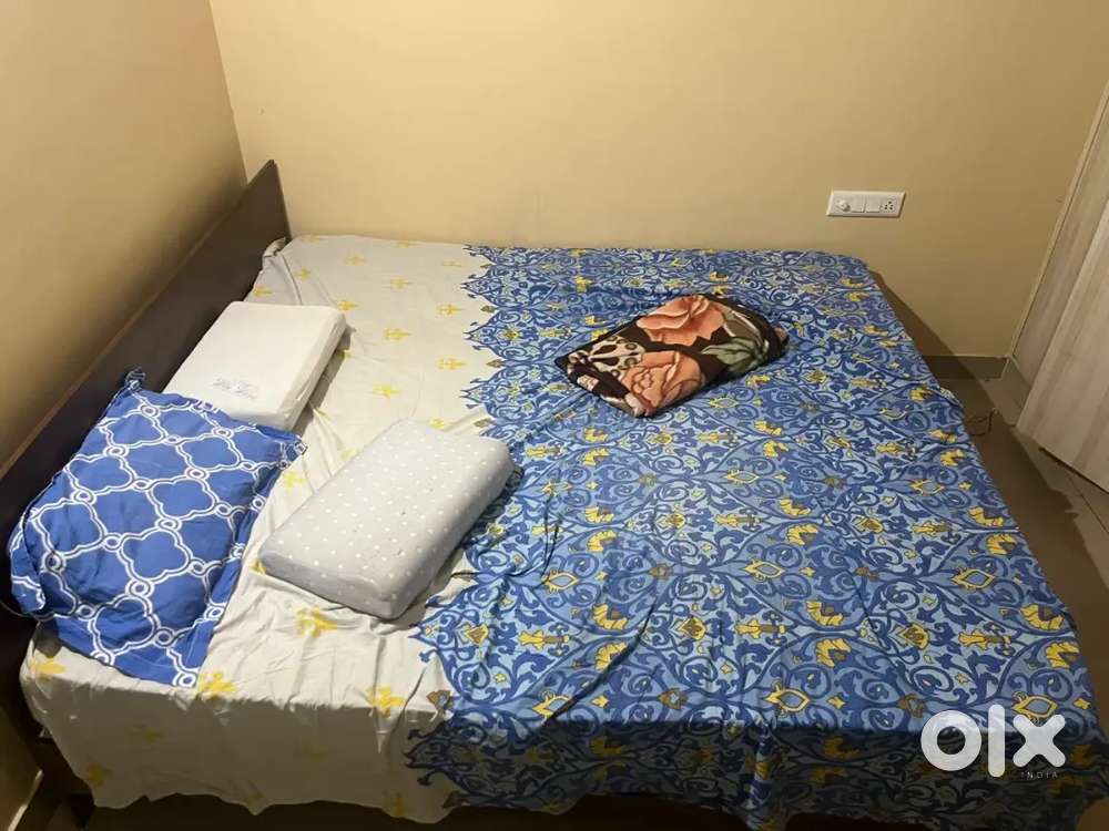 King Size Bed with Spring Mattress
