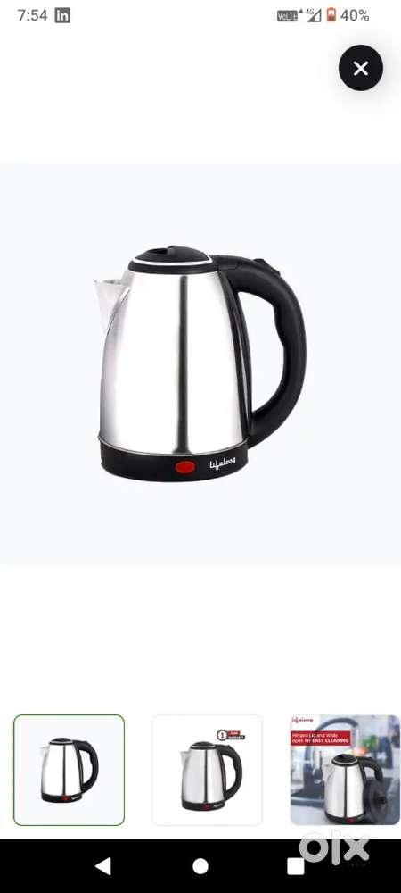 Electric kettle of ₹500 only on ₹100