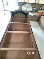 Single Bed with Wooden Frame – Good Conditions