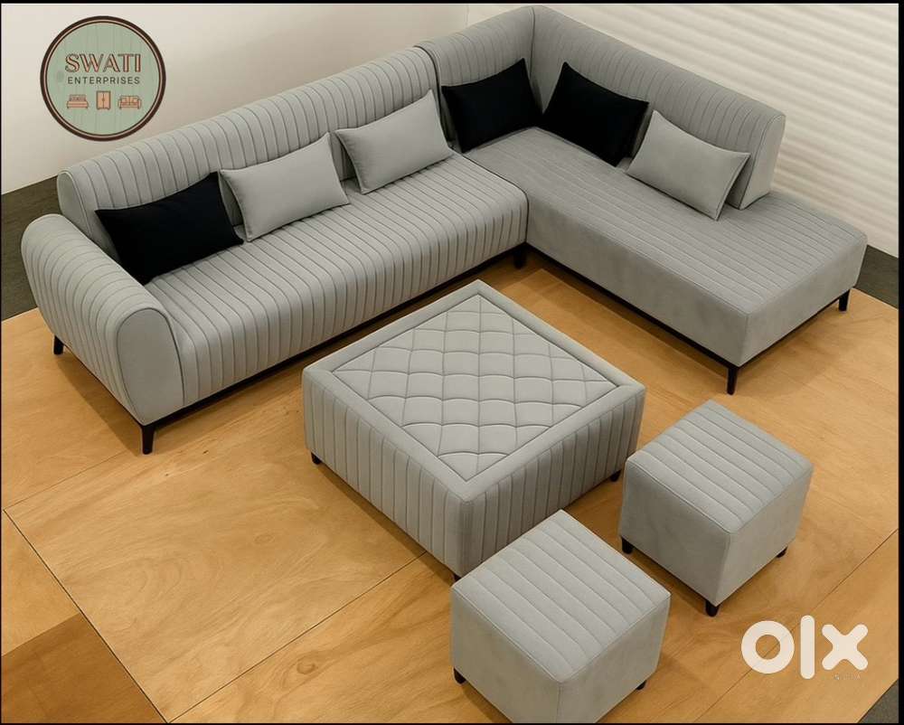 New stylish look L shape sofa home furniture