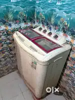 Old heair washin machine rear used