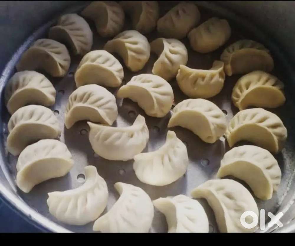 Momos making and Chinese food