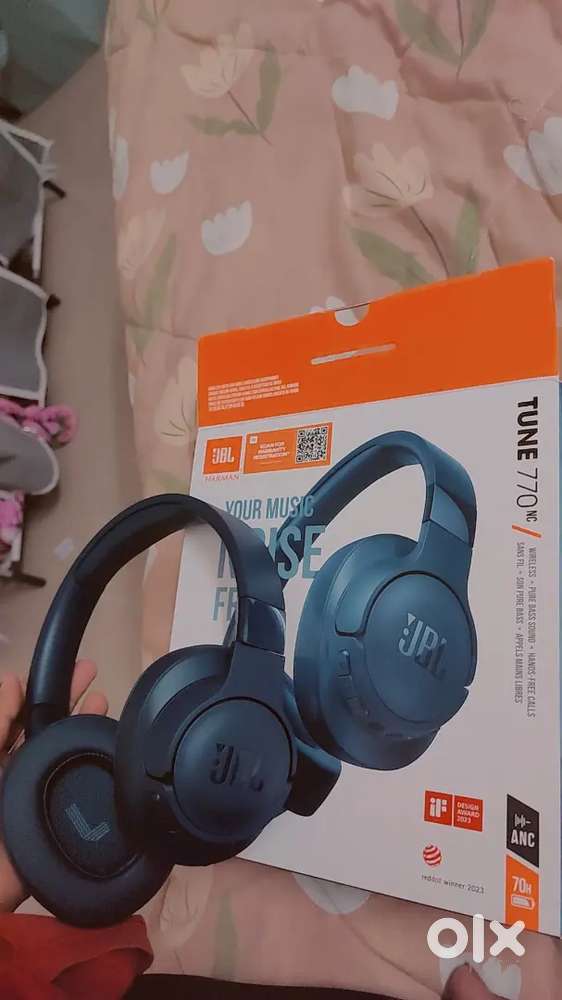 JBL Tune 770NC Wireless Over Ear ANC Headphones with Mic, Upto 70 Hrs