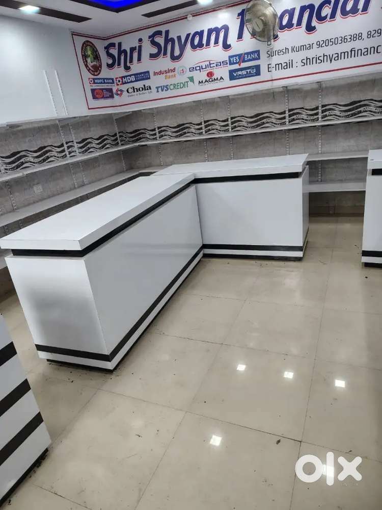 Garment shop counter and racks Brand new