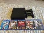 Sony PS4 Slim 500GB With 2 wireless controllers & 5 original CDs