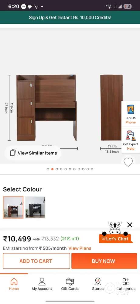 Pepperfry Computer/Study table for sale
