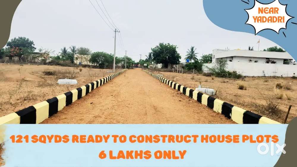 121 SQYDS DEVELOPED PLOTS in 6 LAKHS ONLY