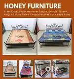 Steel Cot Bed Mattresses Sales - all Sizes available