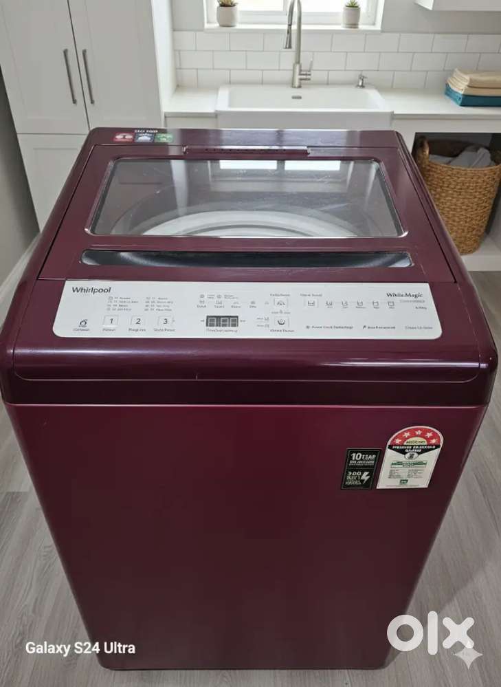 Whirlpool Automatic Washing Machine (maroon)