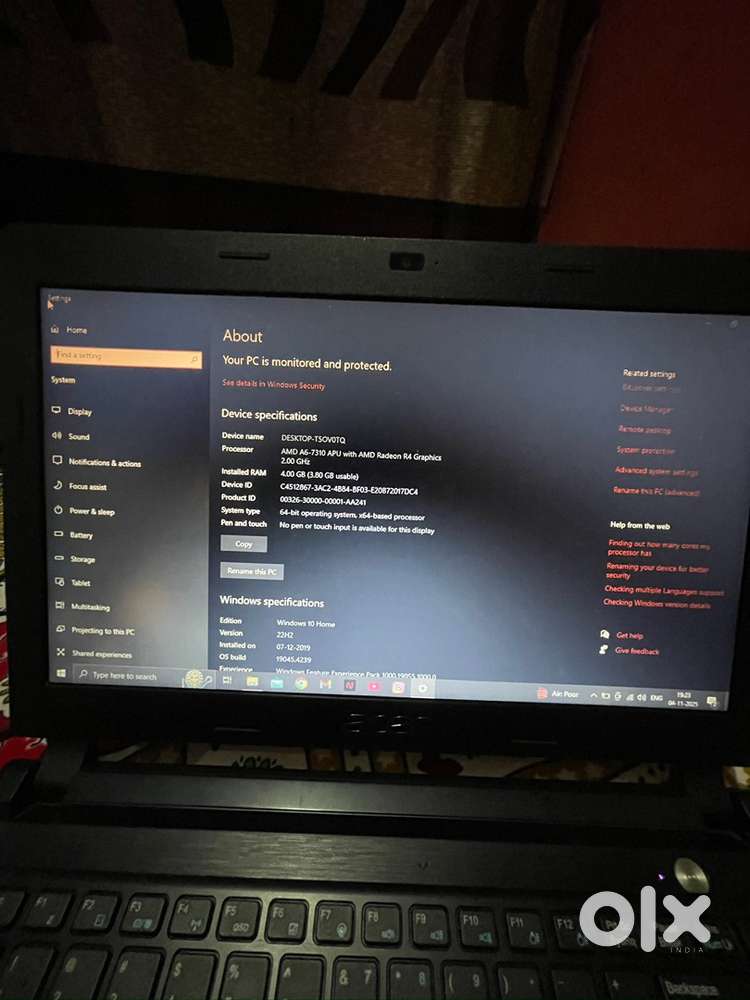 Acer laptop 4Gb only battery problem